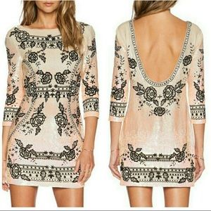 Needle & Thread Rose Ombre Sequin Dress